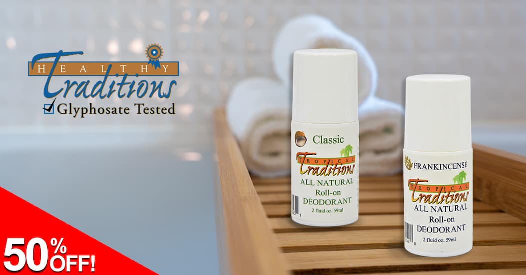 50% OFF Deodorant Roll-ons