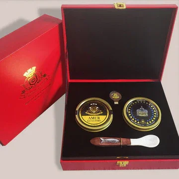 Caviar Luxe Duet-Red Gift Box