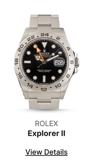 Used Steel Rolex Explorer II Ref 226570 Black Chromalight Dial