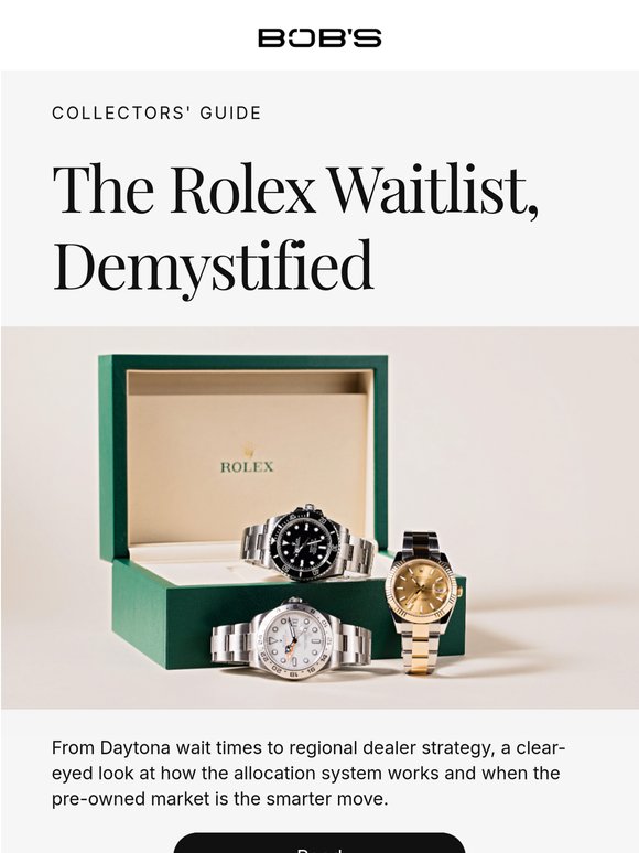 The Rolex Waitlist and How It Actually Works
