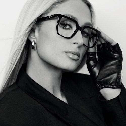 Person wearing Karl Lagerfeld eyeglasses