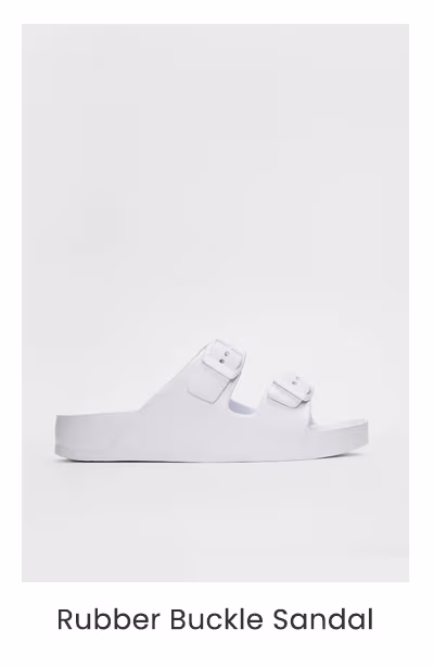 Rubber Buckle Sandal