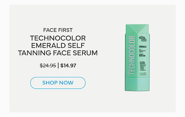 Shop Technocolor Emerald Self Tanning Face Serum