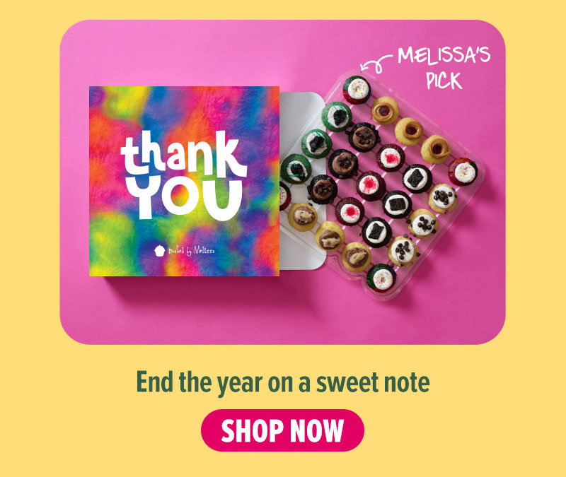 End the year on a sweet note! Shop our thank you gift box cupcake 25-pack now (Melissa's Pick).