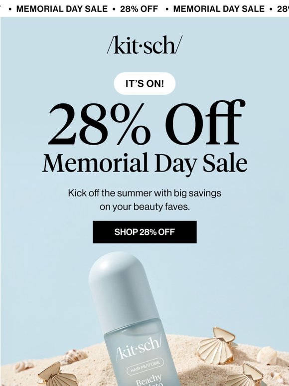 STARTS NOW: 28% Off Sitewide ☀️🌊