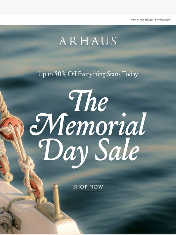 Up to 50% Off EVERYTHING