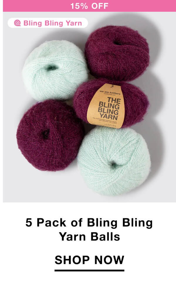 5 Pack of Bling Bling Yarn Balls