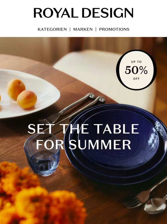 Sommertischdecken mit bis zu 50% Rabatt