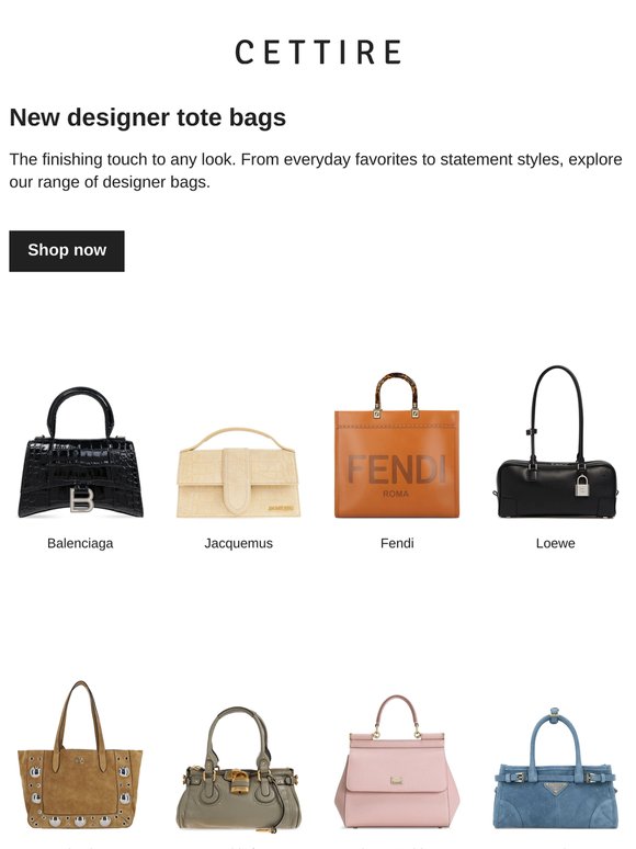 New designer tote bags