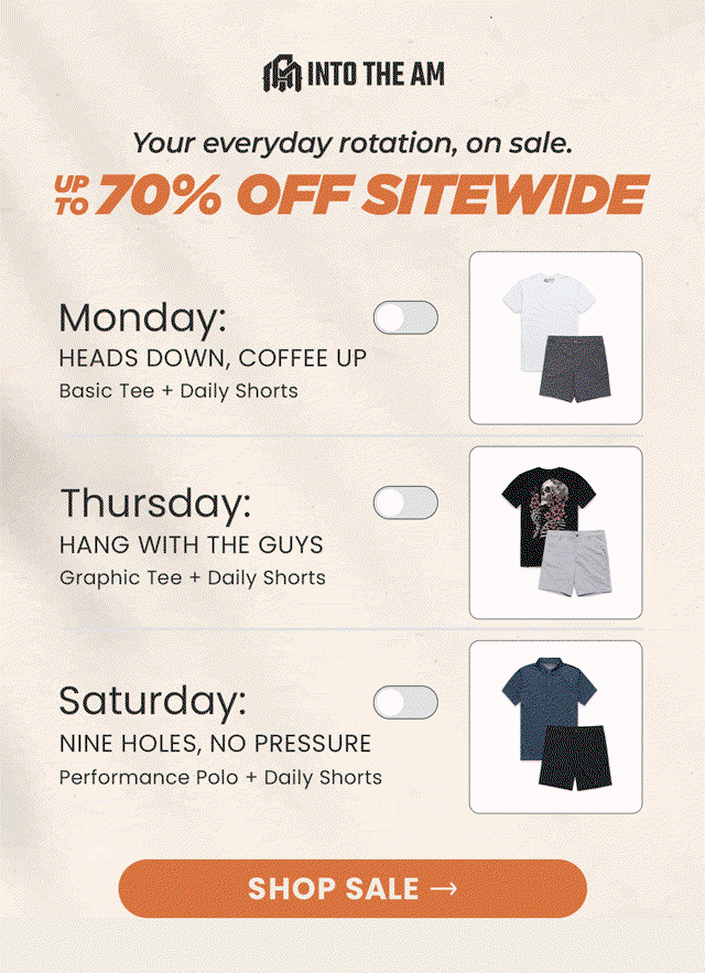 your everyday rotation, on sale