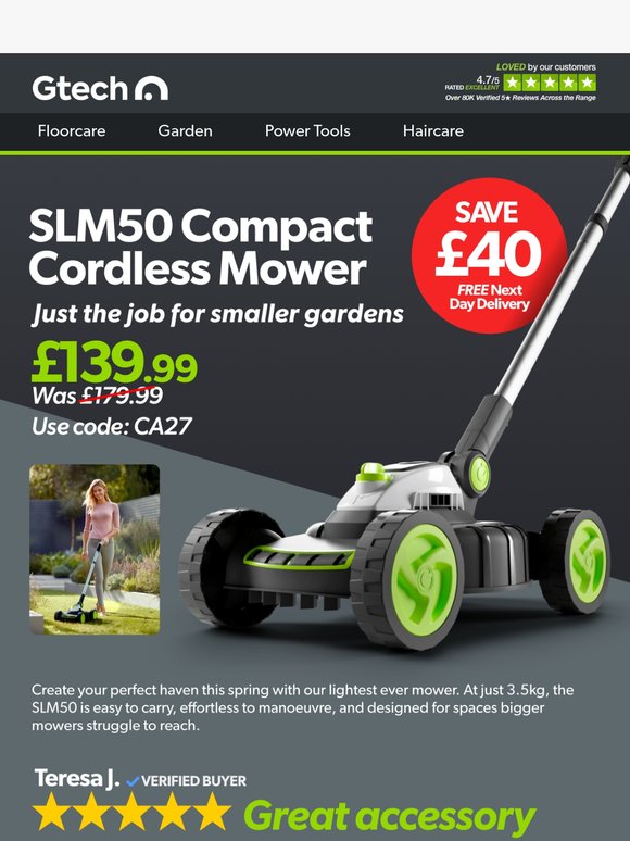 Grab the SLM50 Mower at £139.99! 🌱