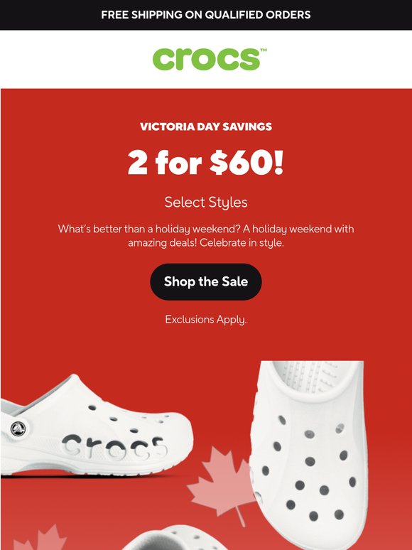 Holiday weekend🤝Holiday Savings. 2 for $60!
