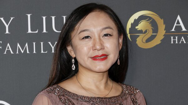 Eileen Wang, now the former mayor of the city of Arcadia, seen from the shoulders up in a brownish top. 