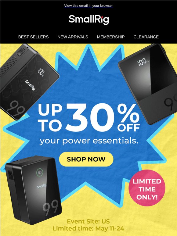 🔋 Your backup plan, now up to 30% off!