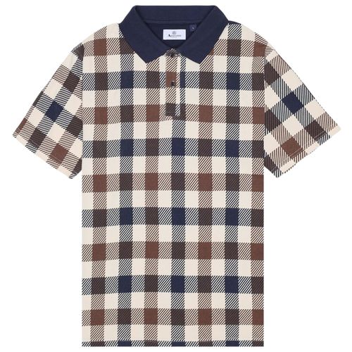 Aquascutum Macro Iconic Polo Shirt - Navy