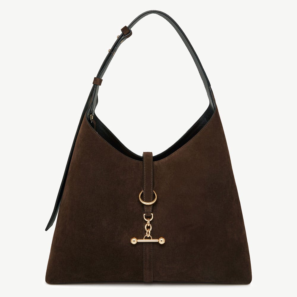 Image of Kite Hobo Maxi - Chocolate Suede