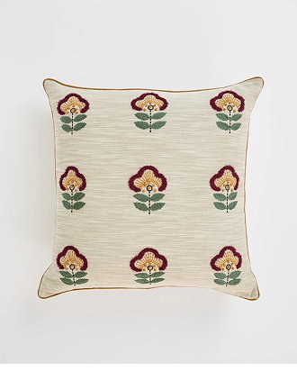 Embroidered cushion