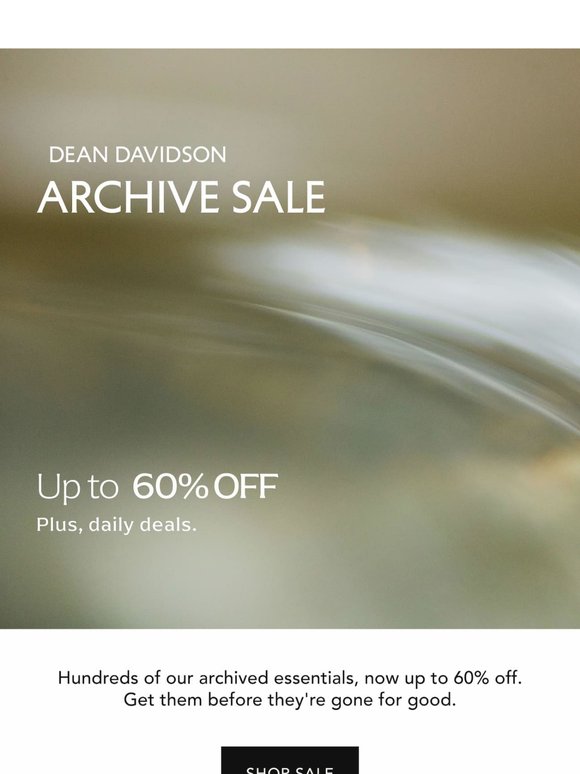 The Archive Sale is Here
