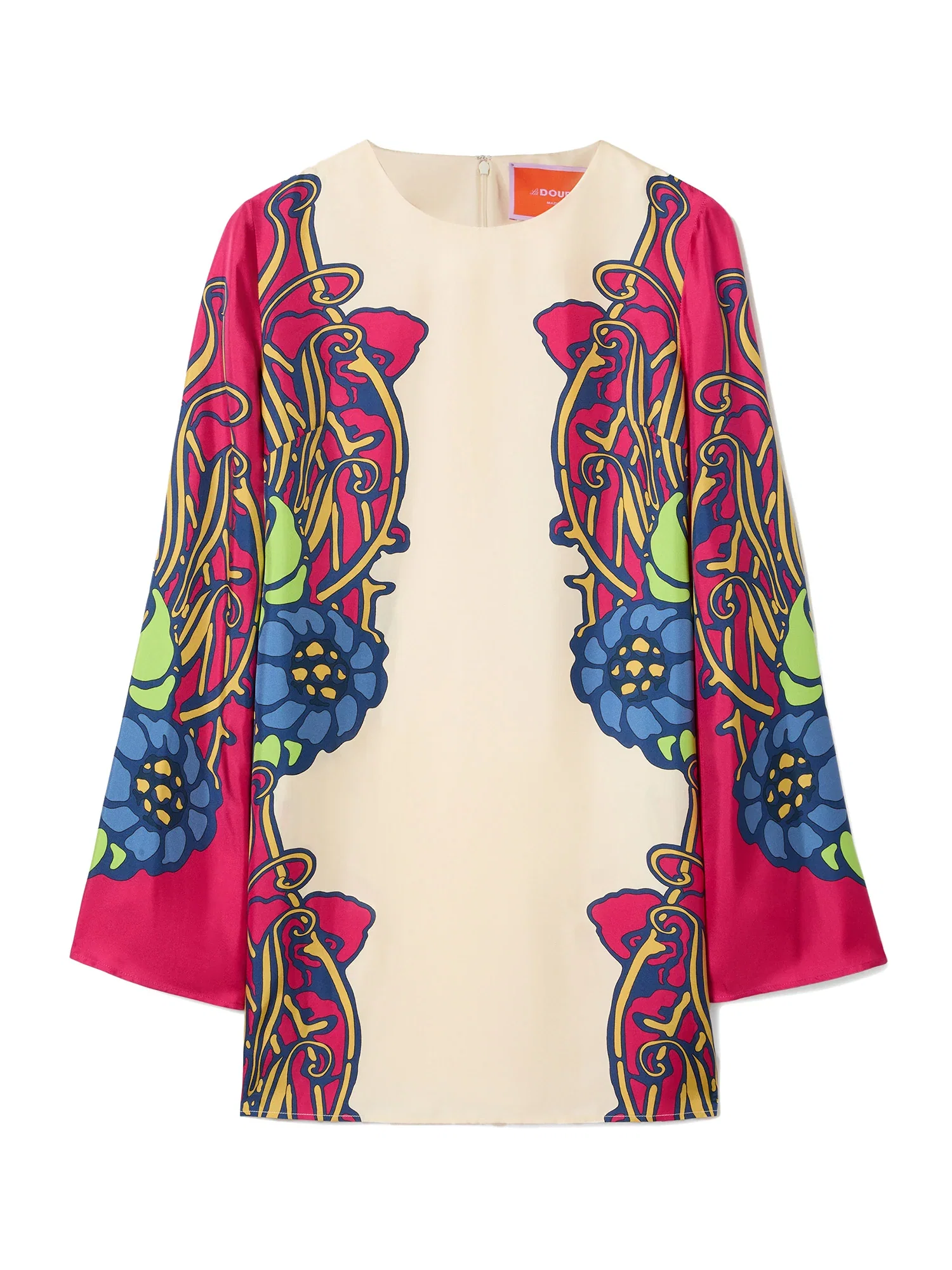 Image of Silk Twill Mini Supreme Swing Dress