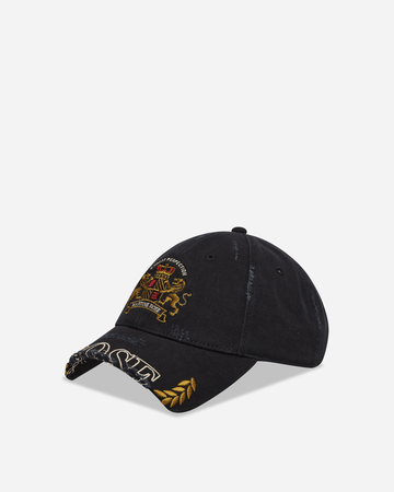Cut Peak Cap Washed Black