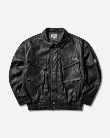 Men's Community Leather Jacket Grey