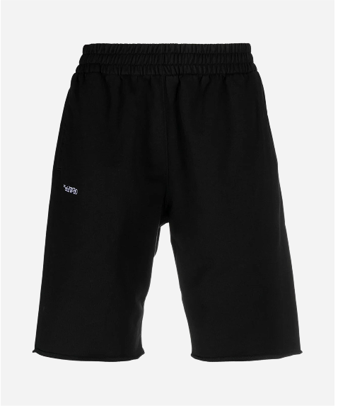 Off -White Scrubber Diag Shorts Black