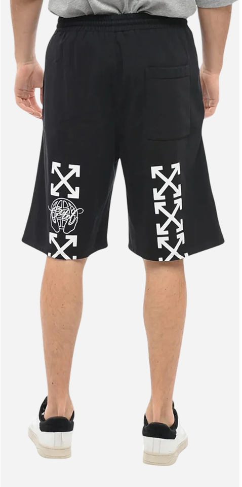 Off-White Exact Opposite Black Skate Sweatshorts