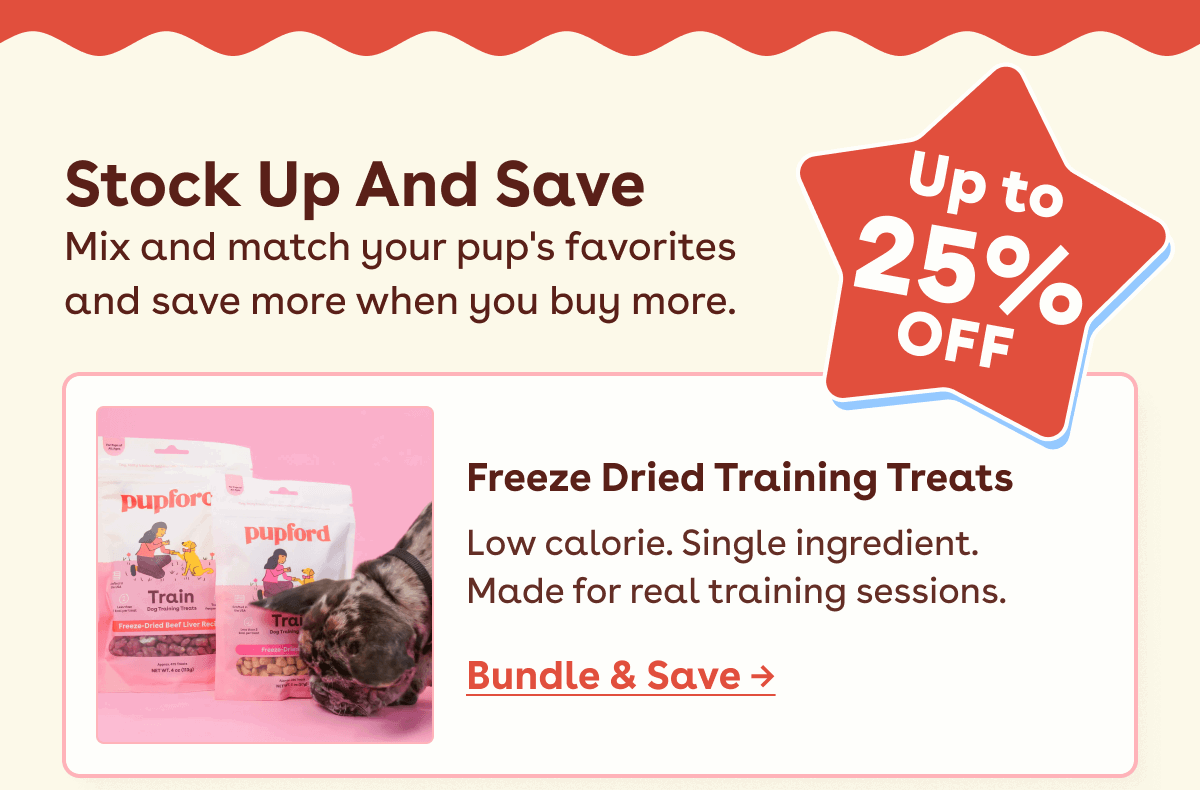 Freeze dried training treats 