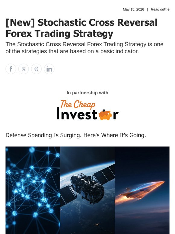 [New] Stochastic Cross Reversal Forex Trading Strategy