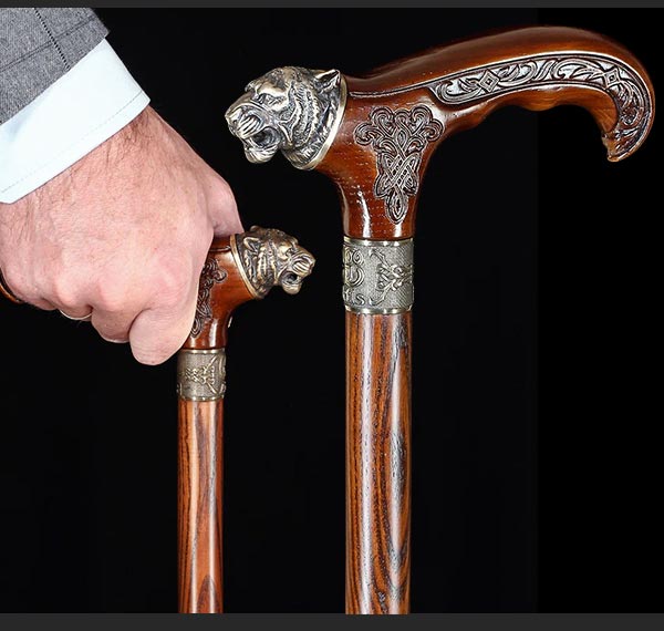 man holding cane