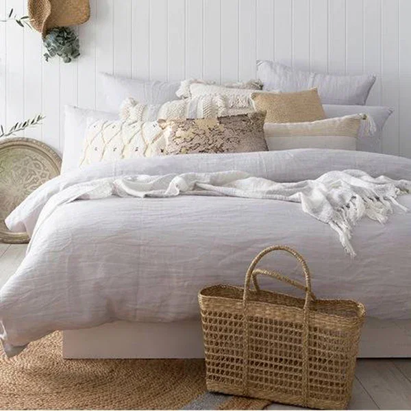 Bambury Silver Linen Quilt Cover Set