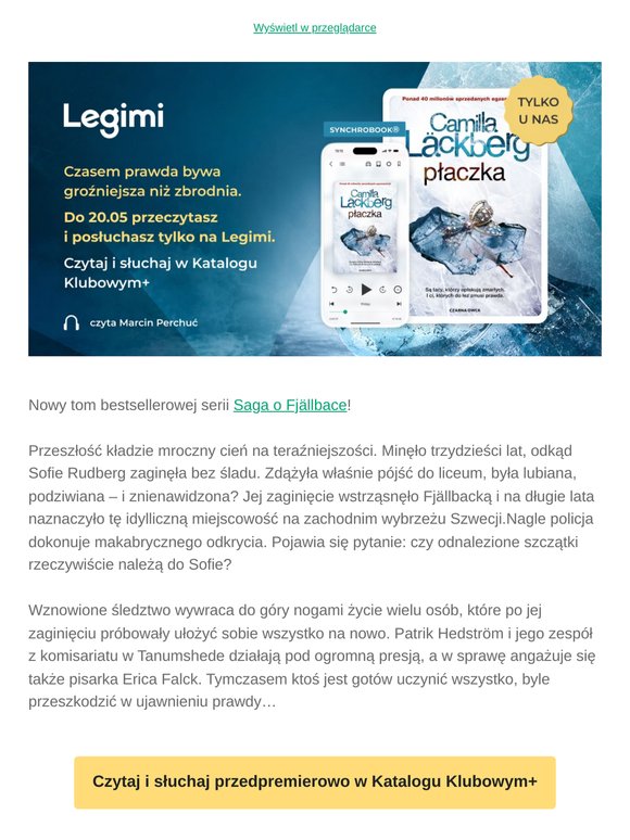🚔 Przedpremiera: Camilla Läckberg, Płaczka