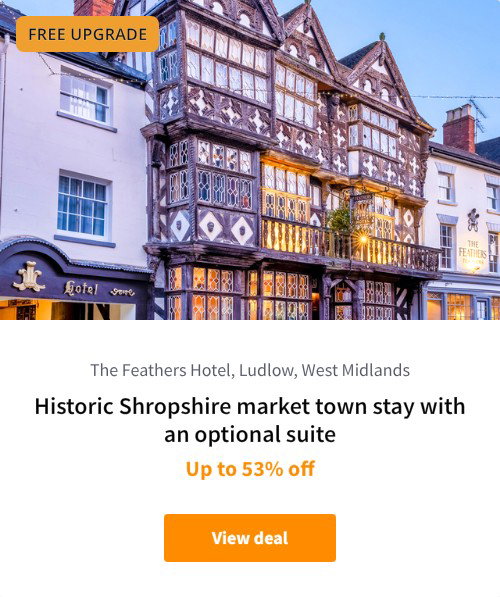Historic Shropshire market town stay with an optional suite
