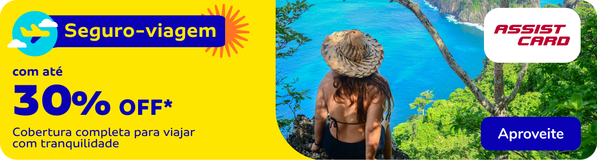 Seguro Viagem com até 30% OFF