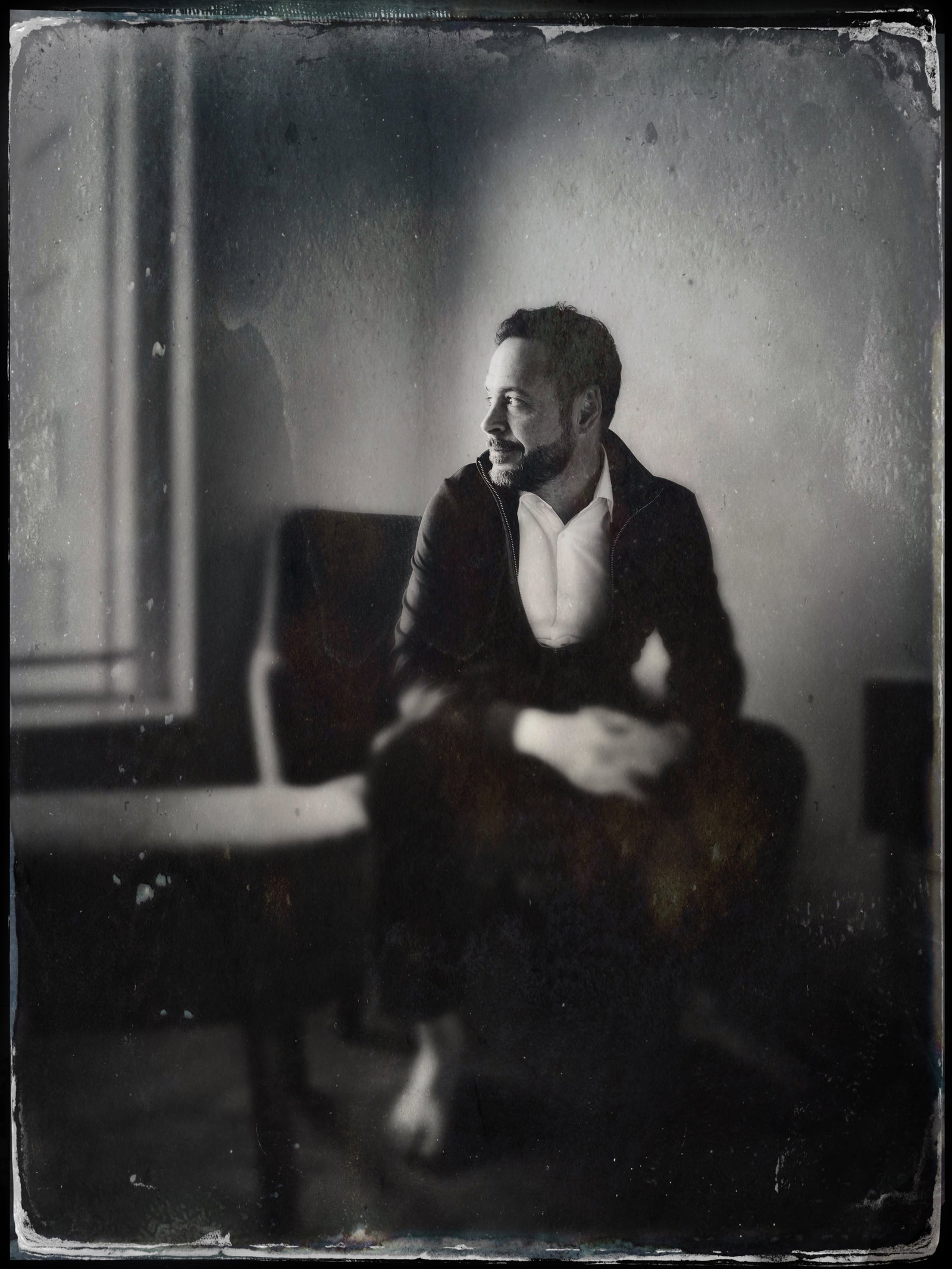 Portrait captured on iPhone in soft window light