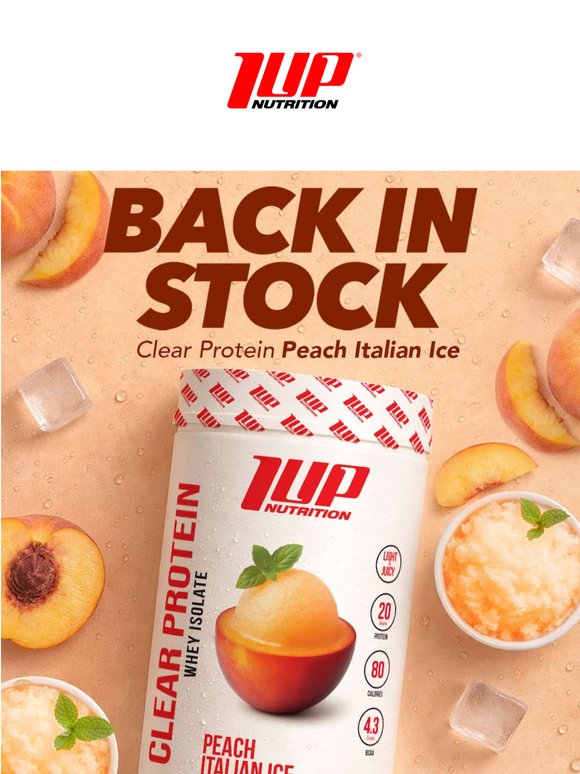 Back in Stock 3 Clear Protein Flavors