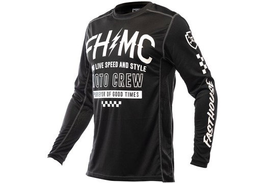 Fasthouse 2023 Grindhouse Jersey - Cypher - Black  Large