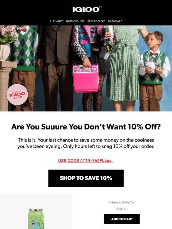 Your special discount expires today.
