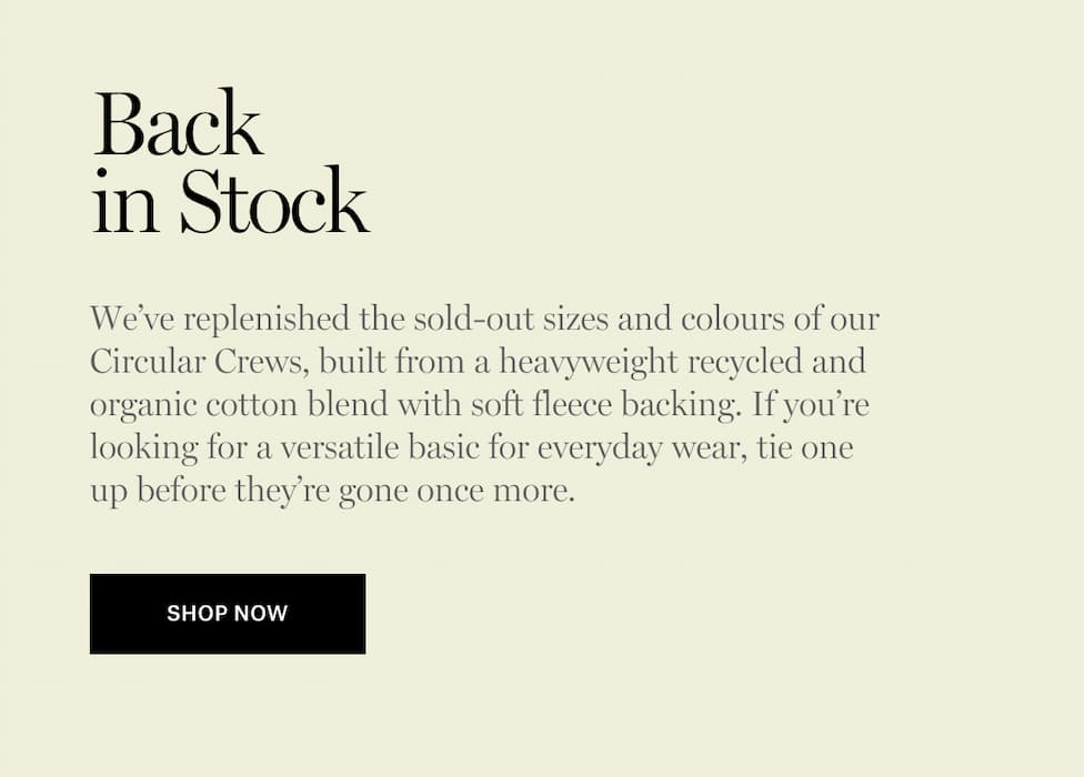 Heavyweight recycled and organic cotton blend