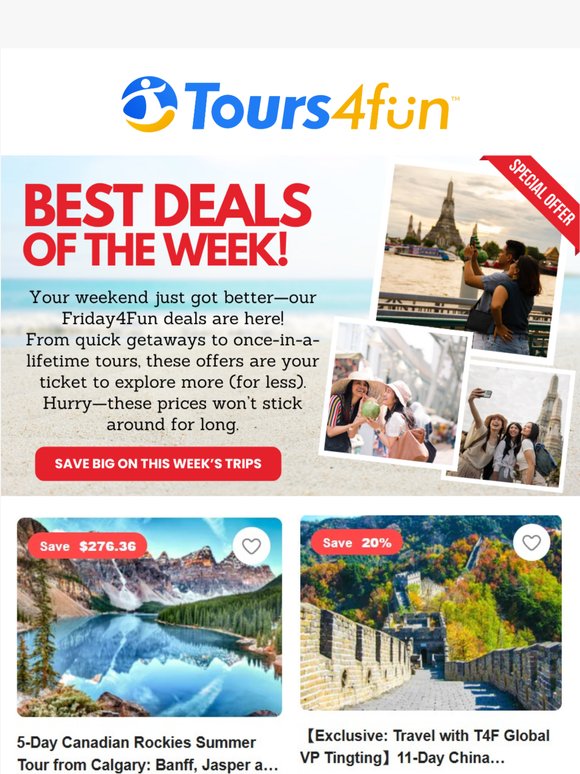 ✈️ Friday4Fun = Travel Deals