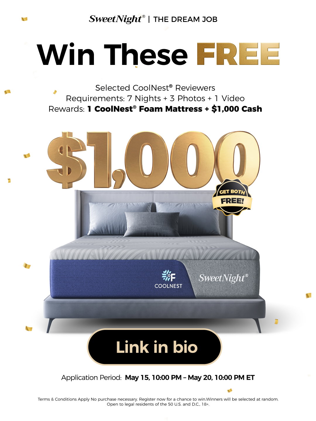 Apply May 15 to get paid while you sleep 😴💸