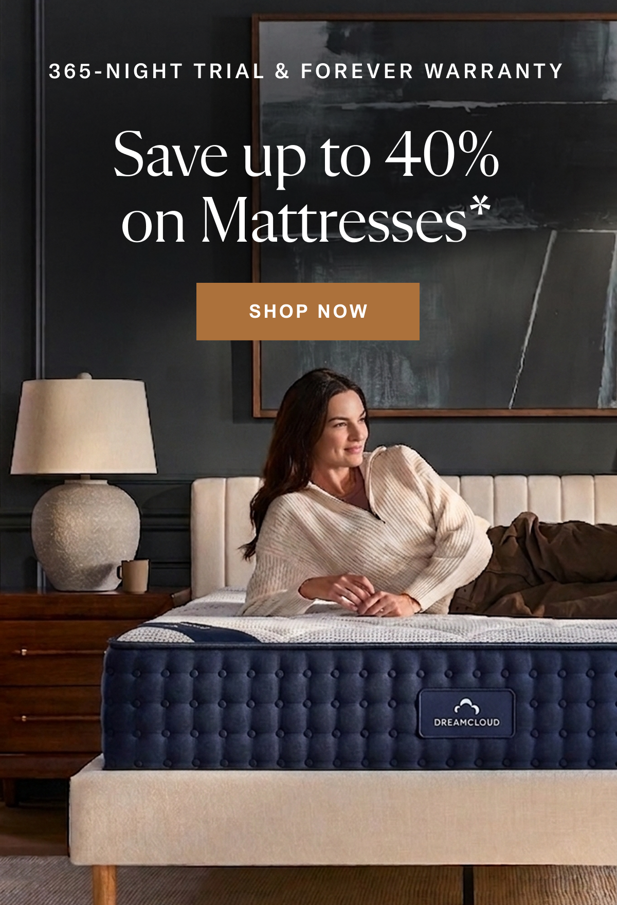 Save up to 40% on mattresses