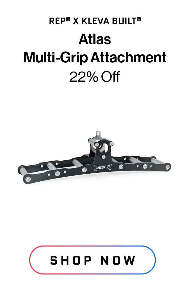 REP® x Kleva Built® Atlas™ Multi-Grip Cable and Landmine Attachment