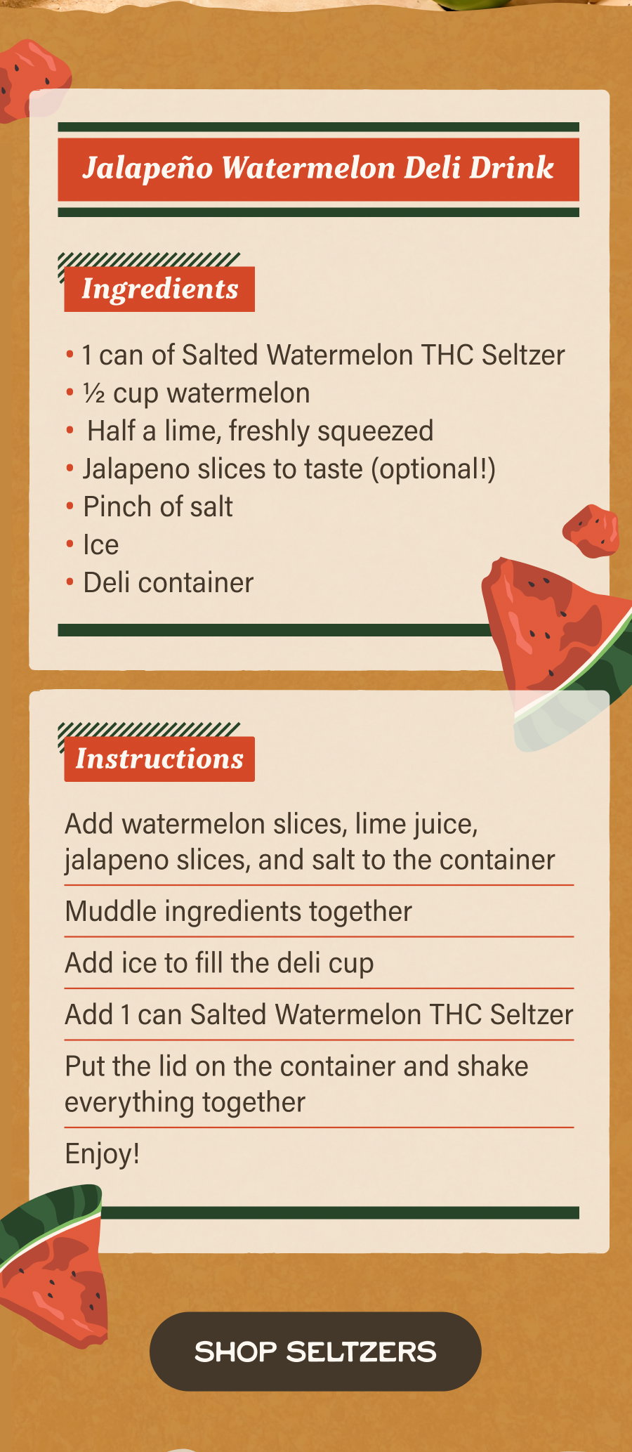 Jalapeno Watermelon Deli Drink Recipe