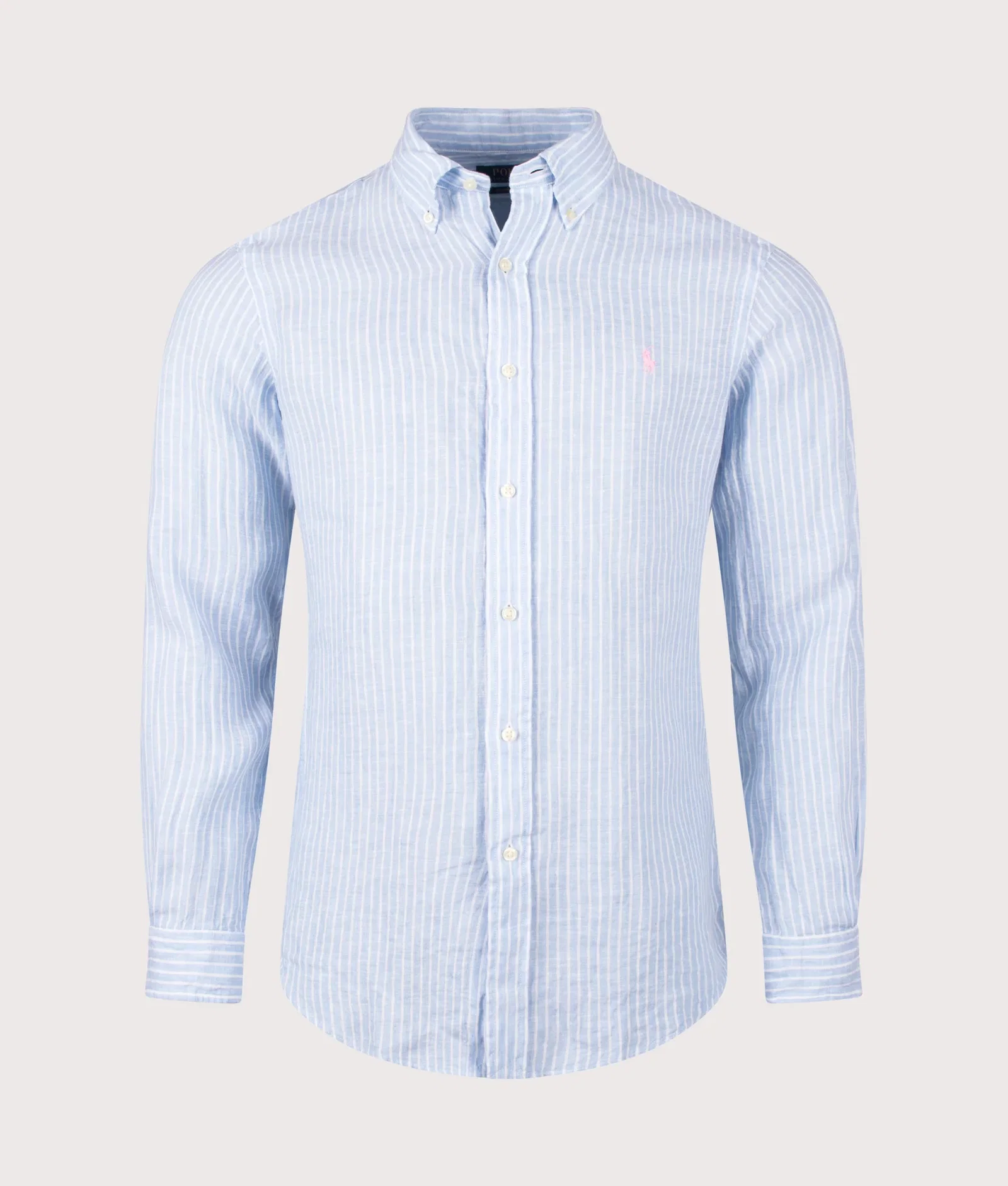 Custom Fit Striped Linen Shirt