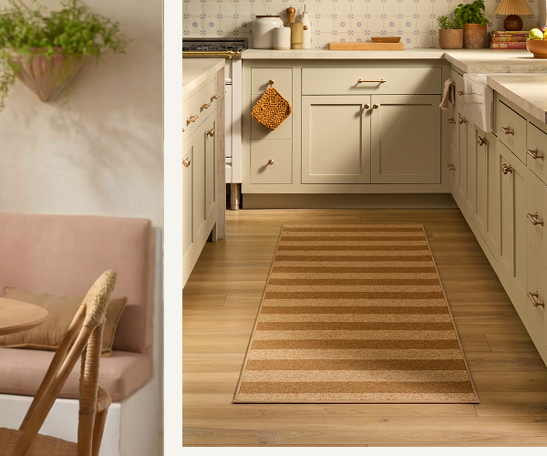 Nolan Bold Stripe Natural & Dark Natural Rug 
