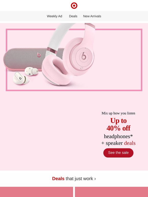 Up to 40% off headphones + more deals.
