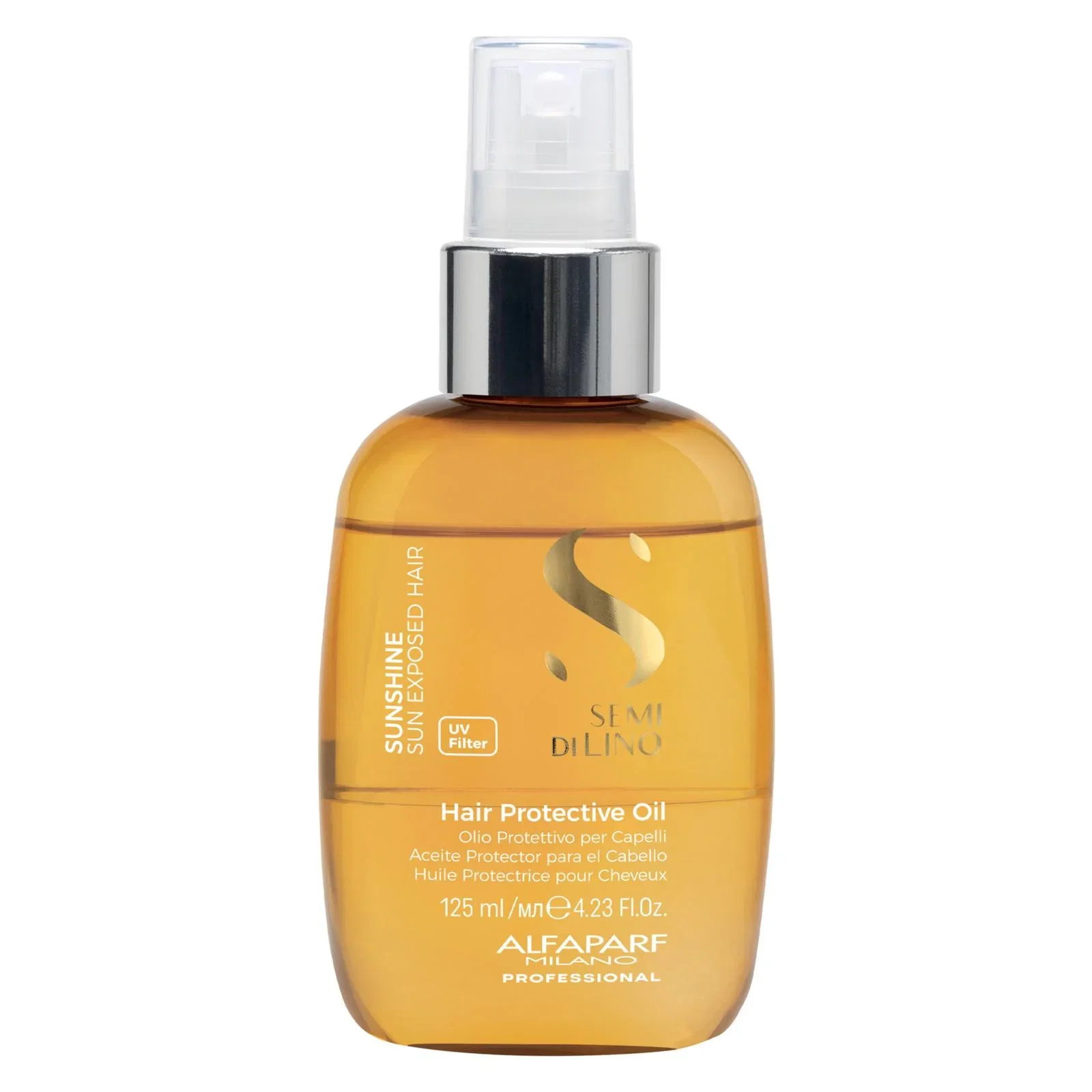 Image of Alfaparf semi di lino sunshine hair protective oil - olio protezione capelli al sole
