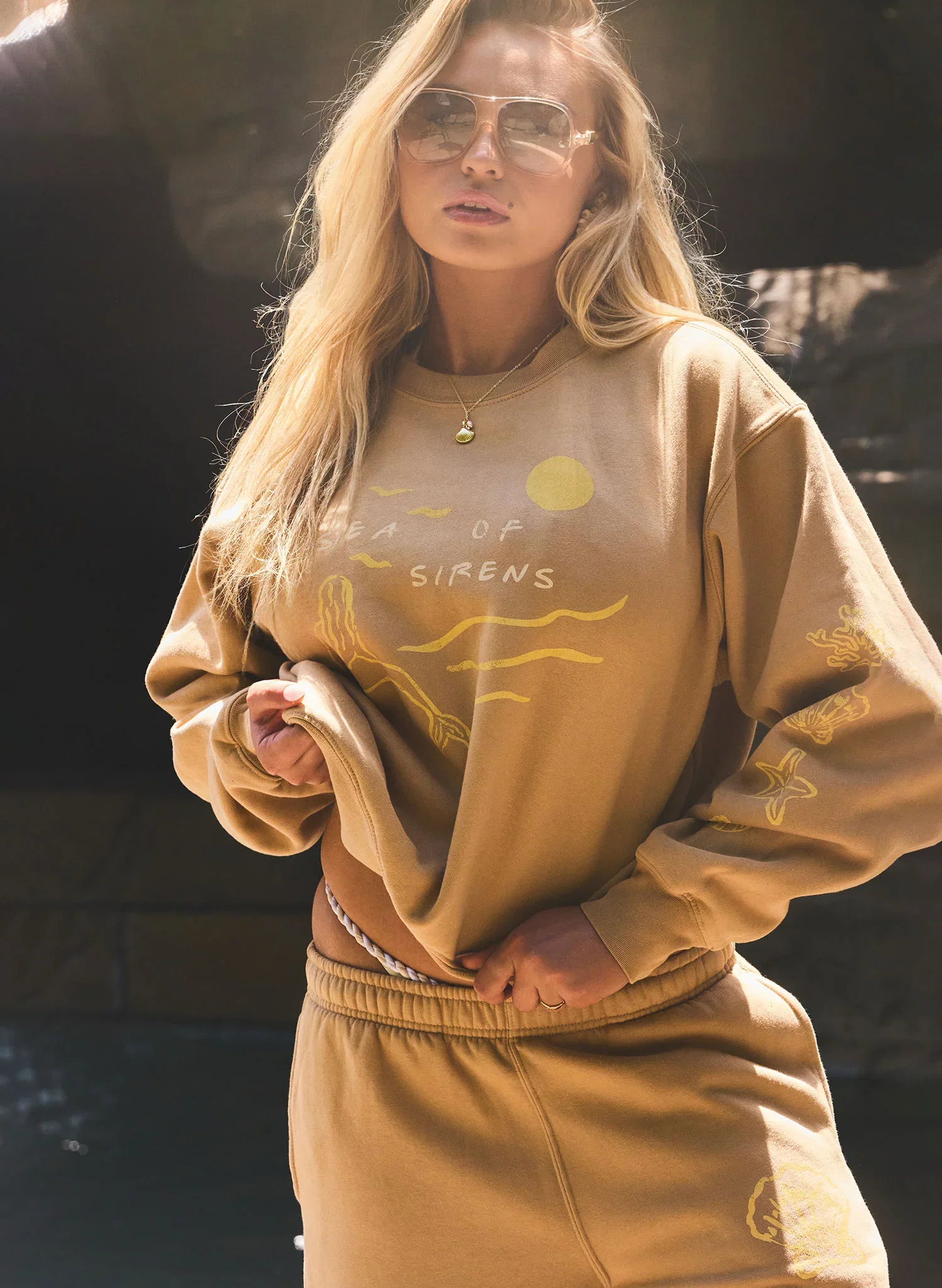 Image of 'Siren Sunset' Oversized Crewneck Sweatshirt