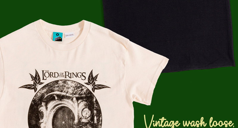 The Lord Of The Rings Bag End Floor Plan Natural T-Shirt With Back Print 1